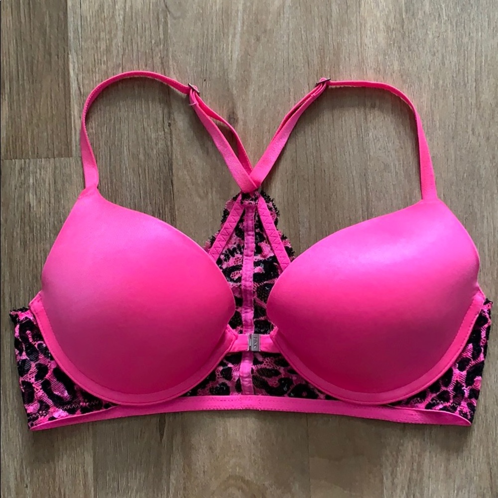 Victoria’s Secret PINK front clasp racerback bra